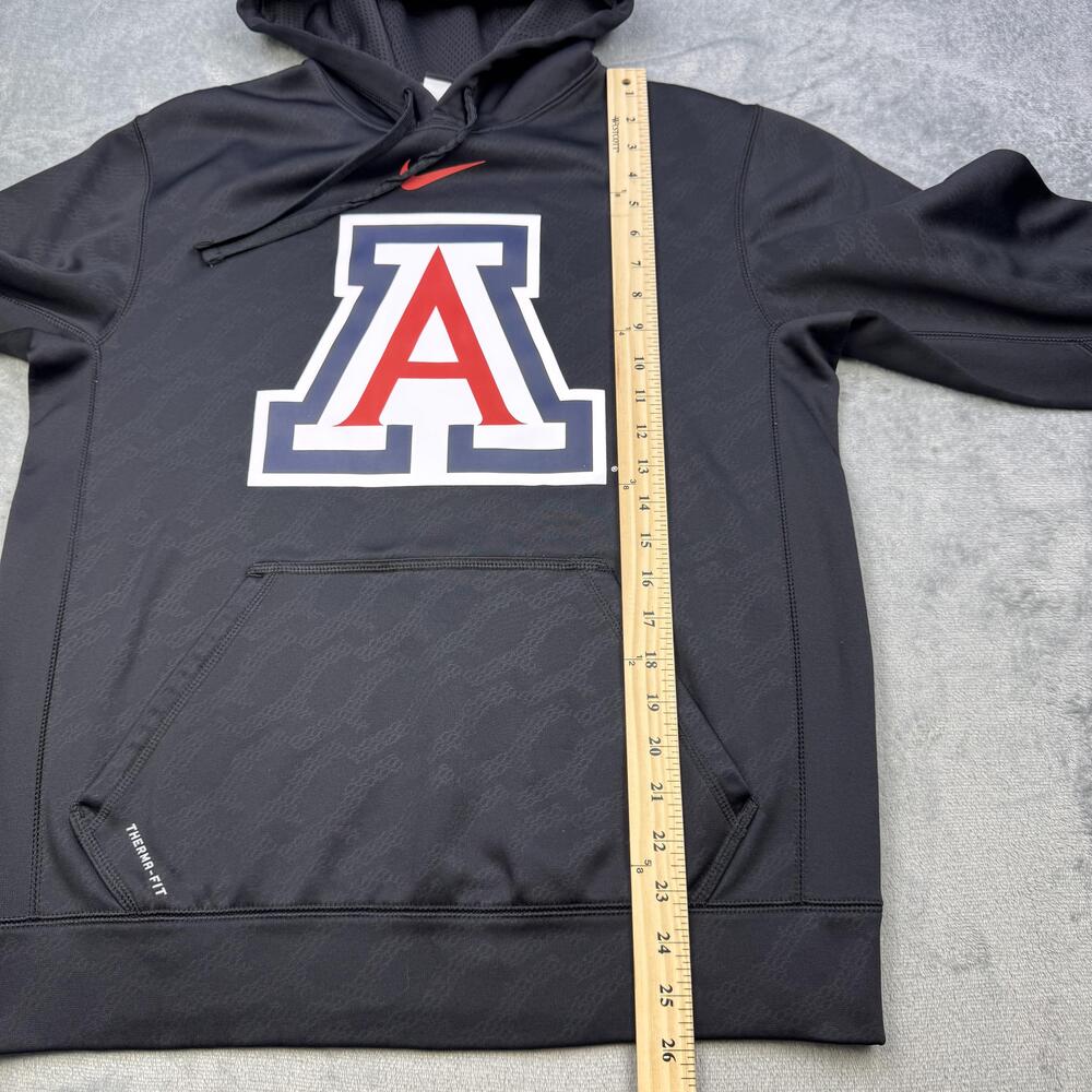 Arizona Wildcats Hoodie Mens Small Black NCAA College Nike Therma Fit Sweatshirt - Picture 9 of 13